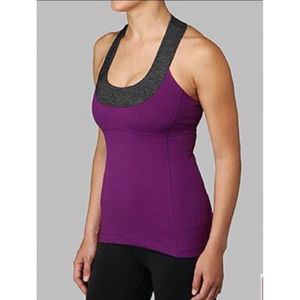 Lululemon Scoop Neck Tank Top Purple/Plum Size 6